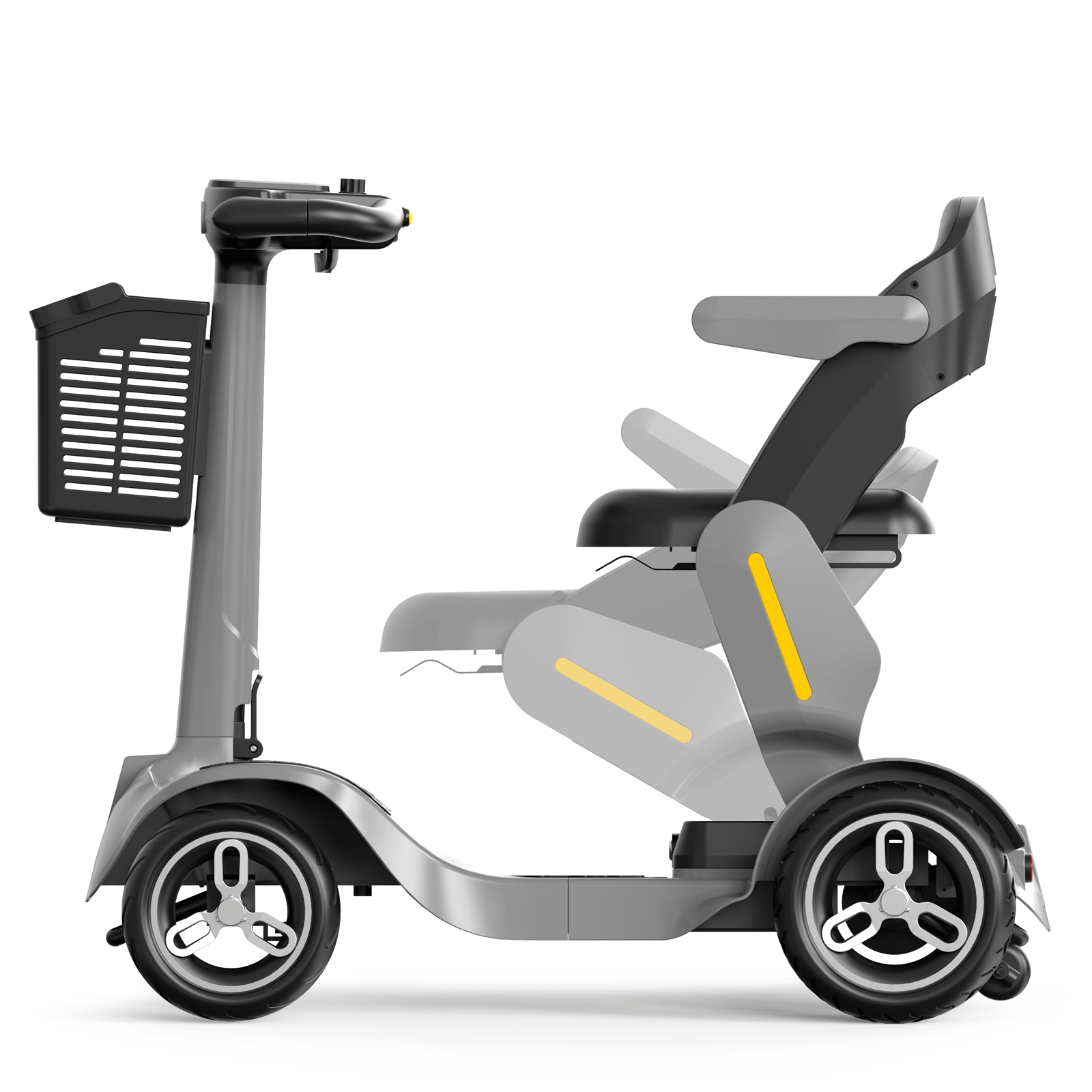 JunLing SPD2 4-Wheeled Mobility Scooters, 34 Miles Range, 756Wh Lithium Battery, 265lbs PayLoad
